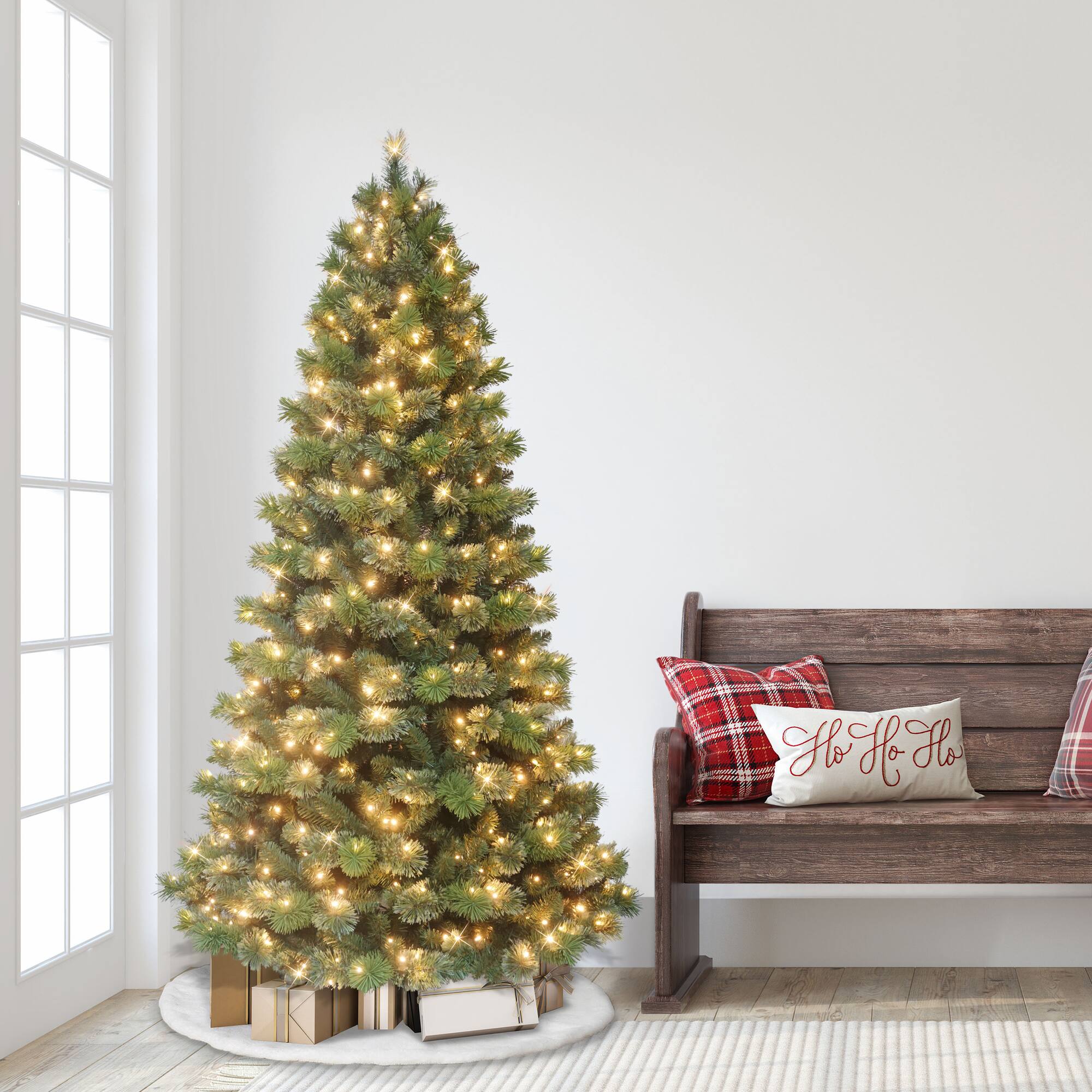 6.5ft. Pre-Lit LED Oklahoma Pine Artificial Christmas Tree